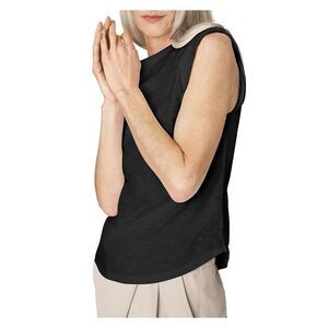 B NEW YORK Womens Black Sleeveless Crew Neck Tank Top M